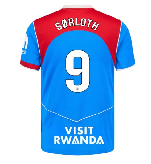Atletico Madrid Alexander Sorloth #9 Alternativní Dres 2025-26 Krátký Rukáv Atletico Madrid Alexander Sorloth #9 Alternativní Dres 2025-26 Krátký Rukáv